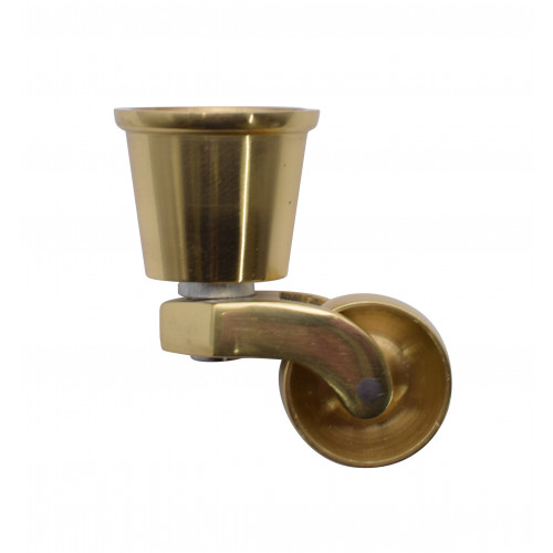 #32mm ROUND CUP CASTOR SOLID BRASS 