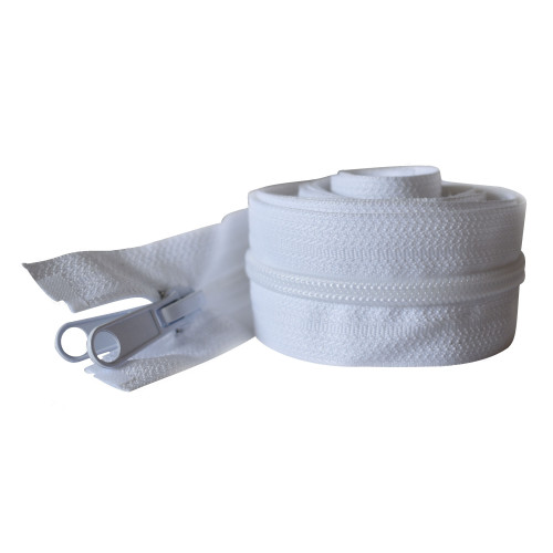 No:6 FR 183cm SPIRAL WHITE ZIP(CONTRACT)