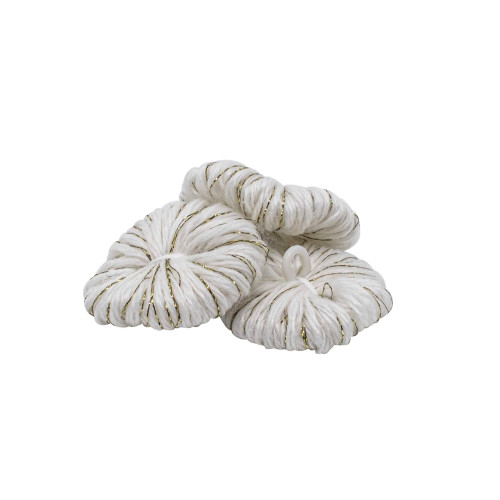 FR ROSETTE WHITE/GOLD STRAND/LINK WASHER - BAG of 1000