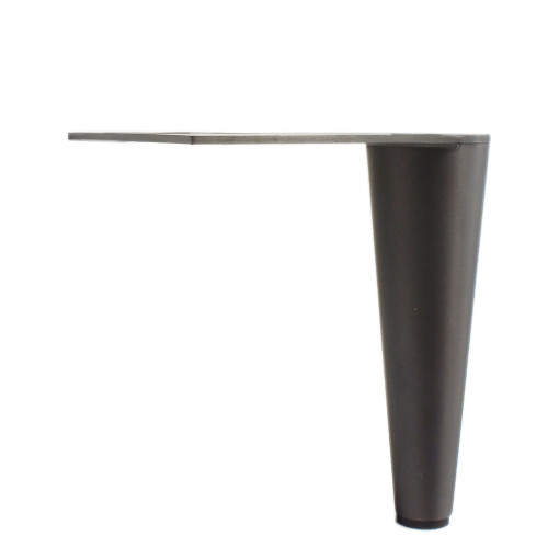 #L16 CORNER BRUSHED GUN METAL LEG - M8 BOLTS/WASHER - BOX of 2