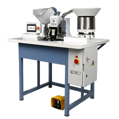 #T85 FULLY AUTOMATIC BUTTON COVERING MACHINE WITH AUTO FEED - EACH
