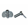 *M6 x 20mm WING HEAD NICKELED BOLT - BOX of 1500