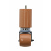 #150mm FSC NATURAL LEG WITH WHEEL (M8) - BOX of 60