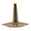 #L16 CORNER BRUSHED BRASS LEG - M8 BOLTS/WASHER - BOX of 2