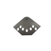 #L16 CORNER BRUSHED GUN METAL LEG - M8 BOLTS/WASHER - BOX of 2