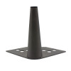 #L16 CORNER BRUSHED GUN METAL LEG - M8 BOLTS/WASHER - BOX of 2