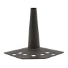 #L16 CORNER BRUSHED GUN METAL LEG - M8 BOLTS/WASHER - BOX of 2