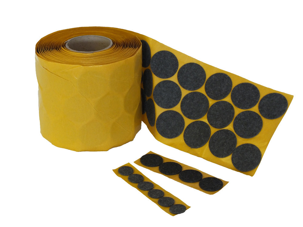 Handy Ltd 25mm SELF ADHESIVE FELT PAD ROLL of 1000